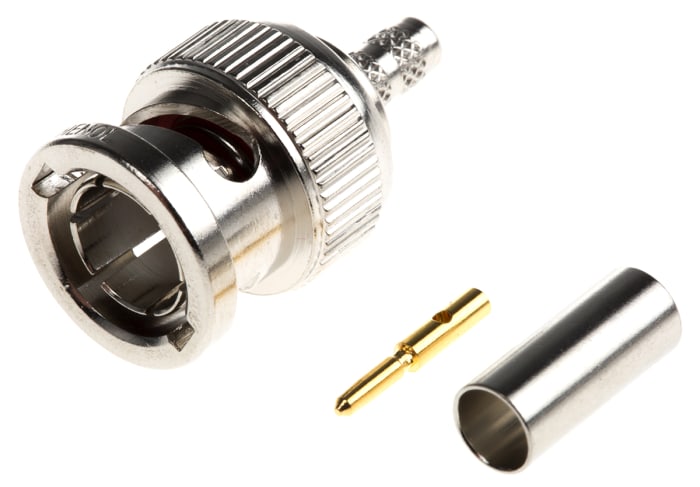 Amphenol RF, Plug Cable Mount BNC Connector, 75Ω, Crimp Termination, Straight Body