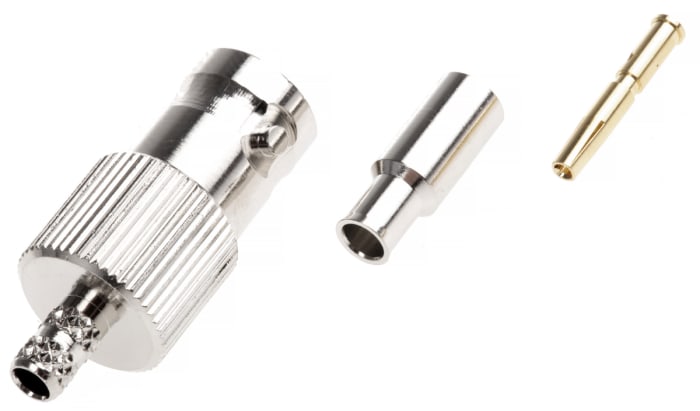 Amphenol RF, Jack Cable Mount BNC Connector, 50Ω, Crimp Termination, Straight Body