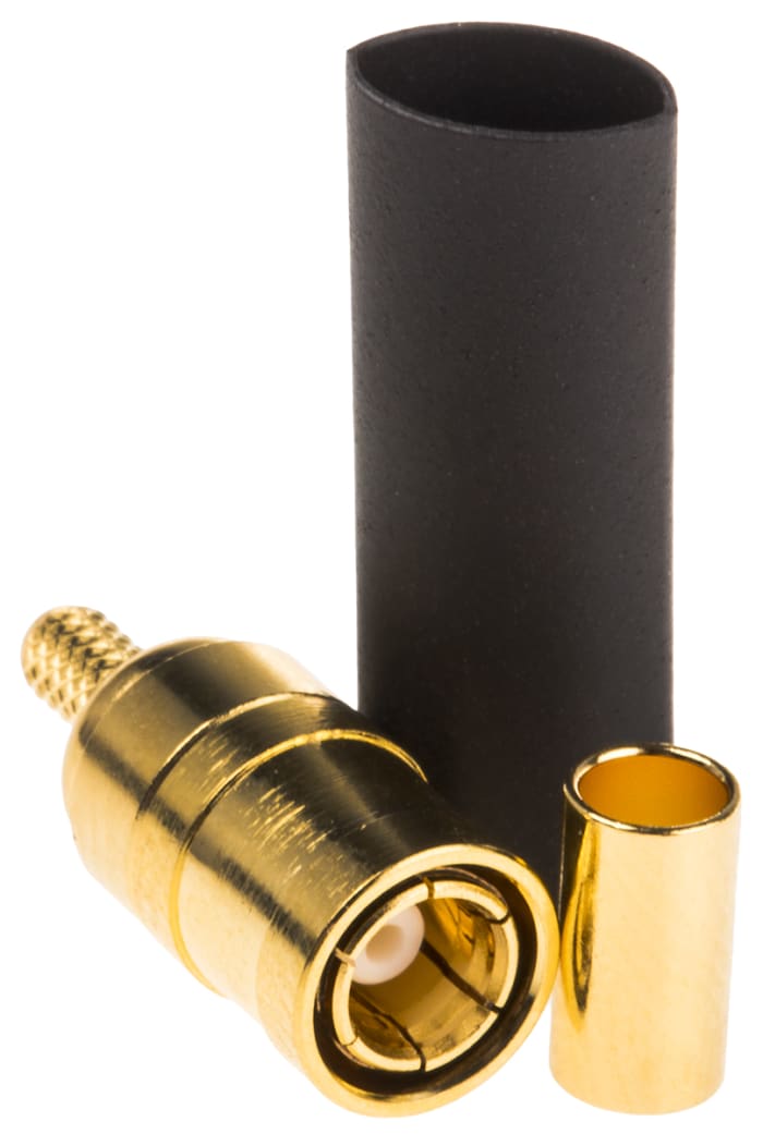 Amphenol RF, Plug Cable Mount SMB Connector, 50Ω, Crimp Termination, Straight Body