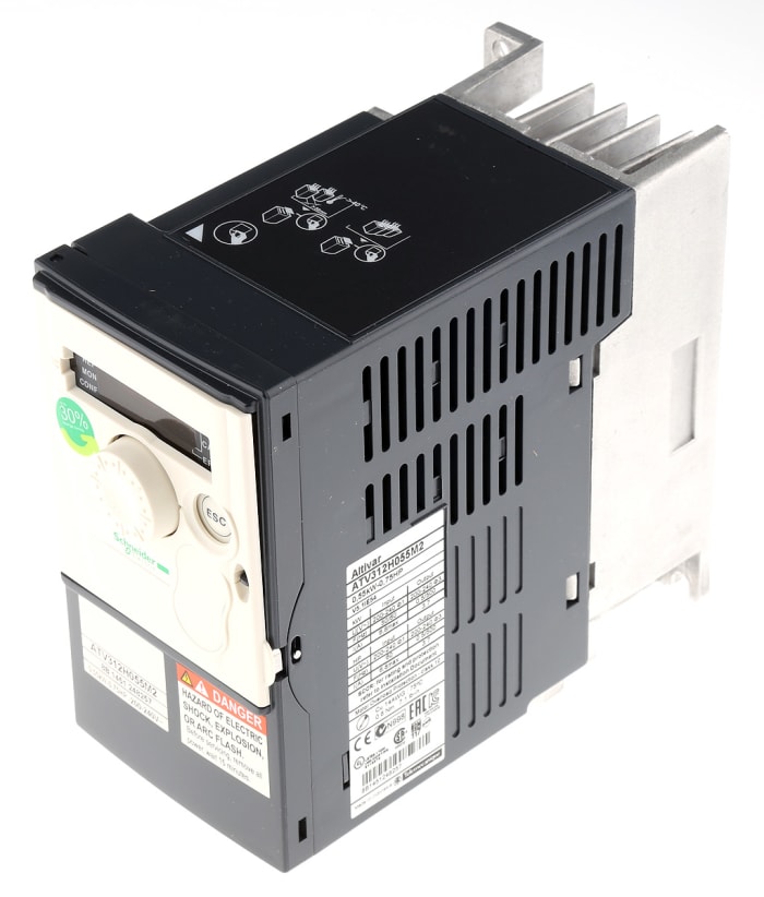 Schneider Electric Inverter Drive, 0.55 kW, 1 Phase, 230 V, 6.8 A, ALTIVAR 312 Series