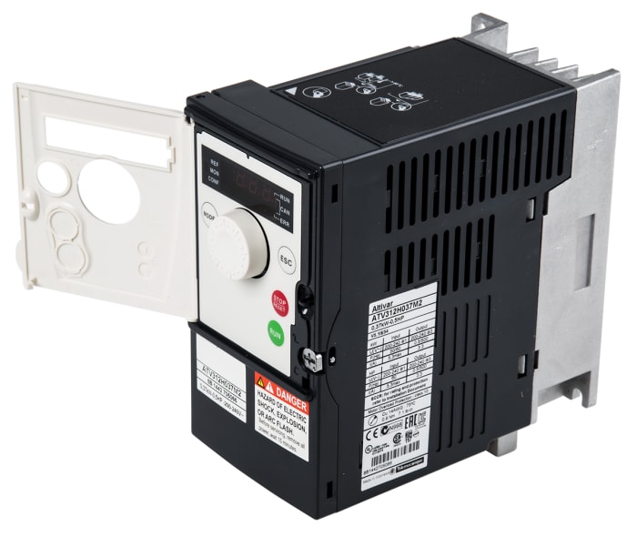 Schneider Electric Inverter Drive, 0.37 kW, 1 Phase, 230 V, 5.3 A, ALTIVAR 312 Series