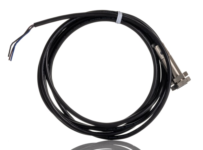 RS PRO Inductive Threaded Barrel Proximity Sensor, M12, 2 mm Detection, NPN NO, 10 → 30 V dc