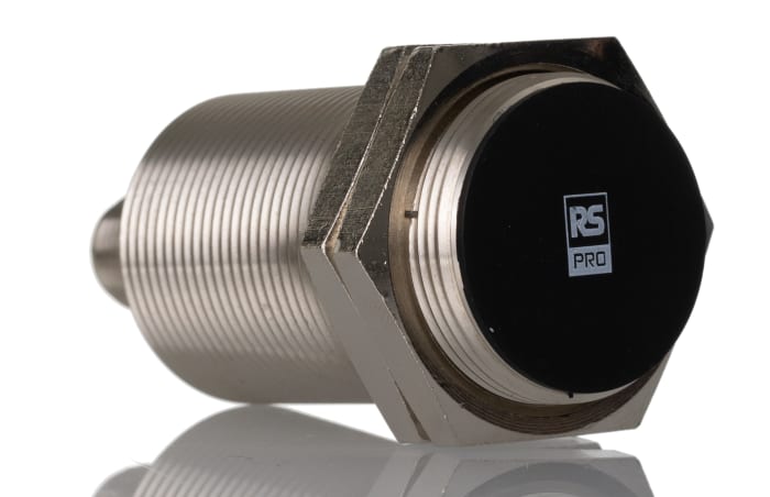 RS PRO Inductive Threaded Barrel Proximity Sensor, M30, 10 mm Detection, PNP NO, 10 → 30 V dc