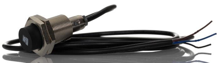RS PRO Inductive Threaded Barrel Proximity Sensor, M18, 8 mm Detection, PNP NO, 10 → 30 V dc