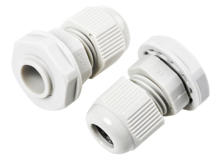 Legrand Grey Polyamide Cable Gland Kit, PG7 Thread, 3.5mm min., 6mm max., IP55
