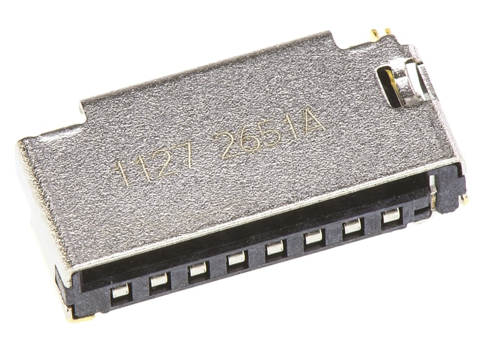 Molex, 47309 8 Way Right Angle Micro SD Memory Card Connector With Solder Termination