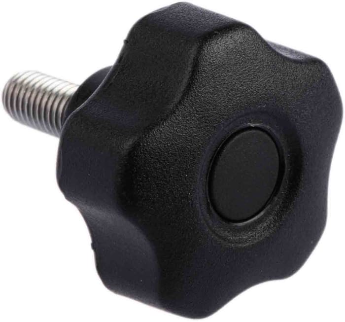 RS PRO Star Knob with S/S Stud,M8x20,40dia 7027633 RS Components