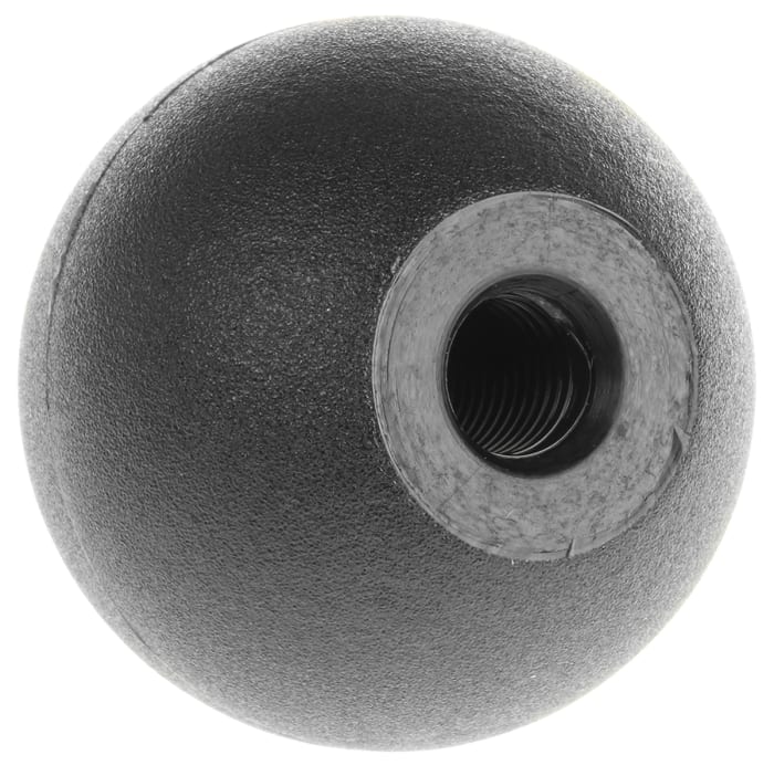 RS PRO RS PRO Black Ball Clamping Knob, M8, Threaded Hole 7027780