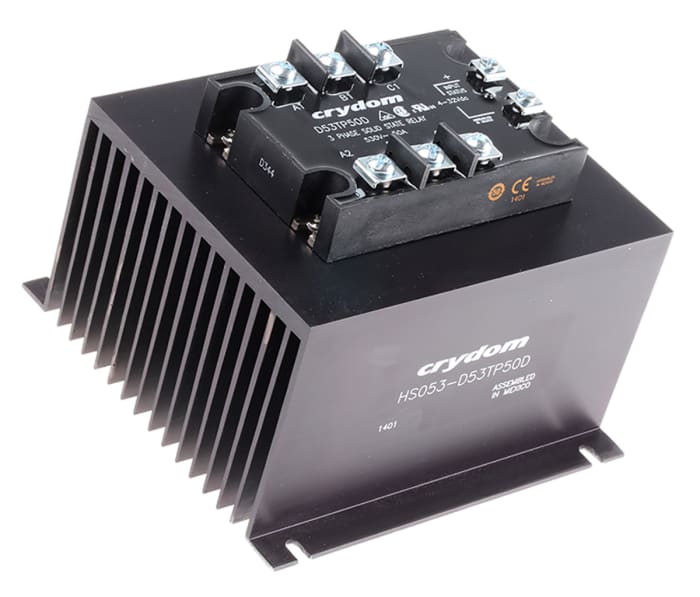 Sensata Crydom Solid State Relay, 82.5 A rms Load, Panel Mount, 530 V ac Load, 32 V dc Control
