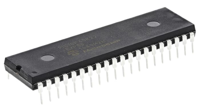 Microcontrolador Microchip PIC18F45K22-E/P, núcleo PIC de 8bit, RAM 1,536 kB, 16MHZ, PDIP de 40 pines