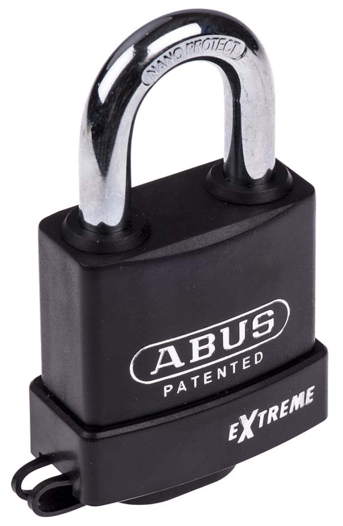 ABUS Key Weatherproof Steel Heavy Duty Padlock, 11mm Shackle, 65mm Body