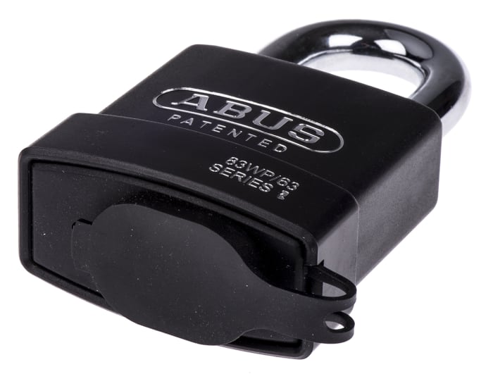 Candado de uso intensivo de Acero ABUS, Ø de grillete 11mm, color Negro,  para Interior, exterior