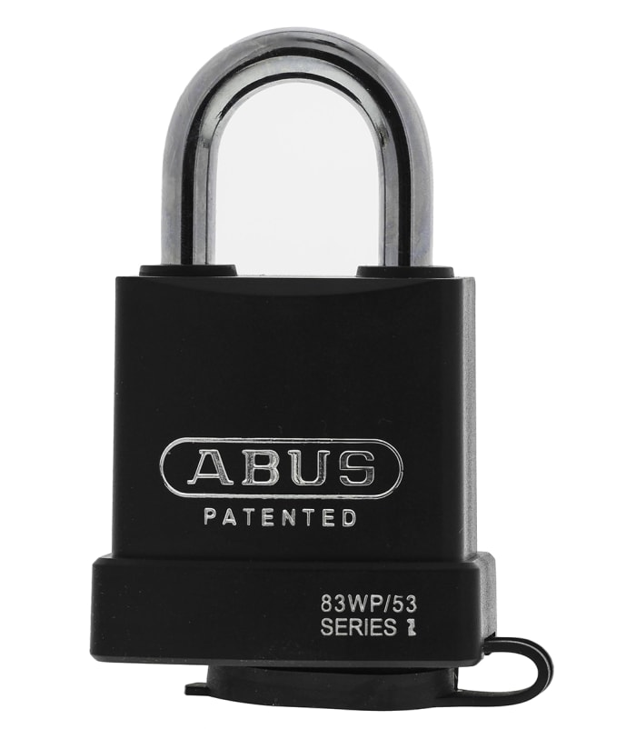 Candado de uso intensivo de Acero ABUS, Ø de grillete 8mm, color Negro, para Interior, exterior