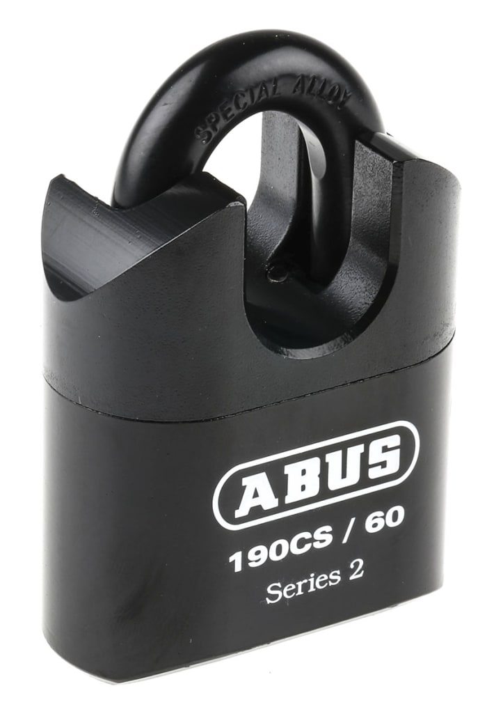 Candado de uso intensivo de Acero ABUS, Ø de grillete 11mm, color Negro,  para Interior, exterior