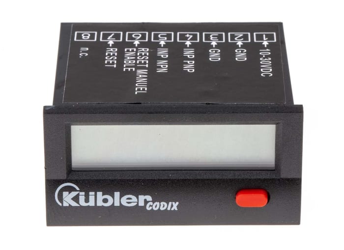 6.140.012.300 Kubler | Kubler CODIX 140 Counter, 7 Digit LCD, 8kHz, 10 ...