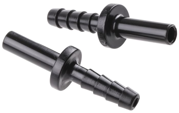 John Guest PM Series Reducer Nipple, Push In 6 mm to Push In 4 mm, Tube-to-Tube Connection Style