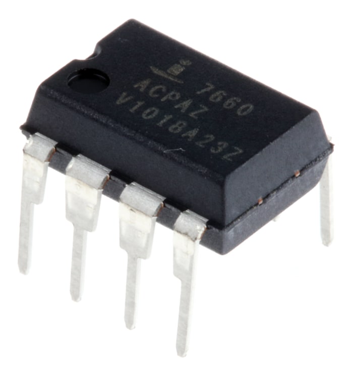 Renesas Electronics ICL7660ACPAZ, Charge Pump Inverting, Step Up, -12 → -1.5 V 8-Pin, PDIP