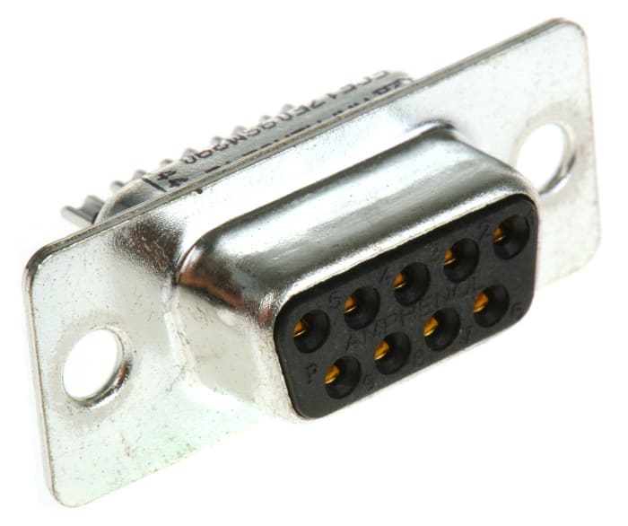 Amphenol Communications Solutions FCE17 9 Way Panel Mount D-sub Connector Socket
