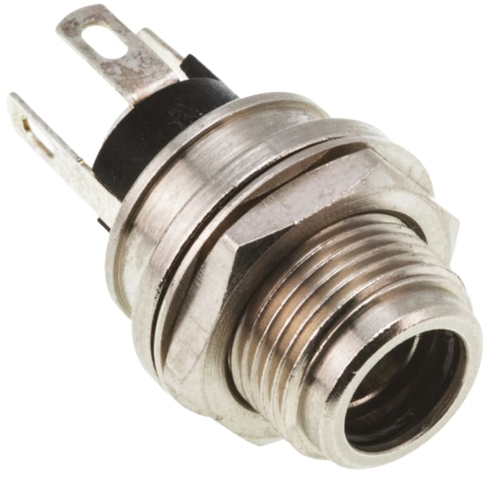 Switchcraft DC Socket Rated At 5.0A, 30.0 V, Panel Mount, length 26.3mm, Silver, IP68