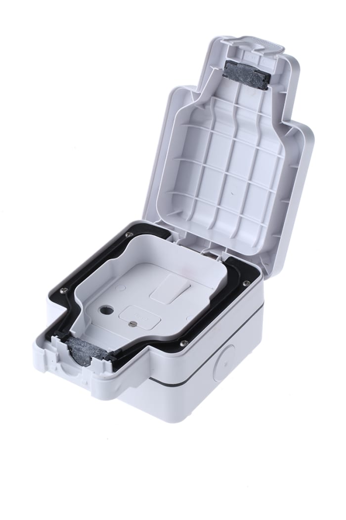 Porte-fusibles MK Electric BS 1362, BS 1363, BS EN 60529, 13A, 2 voies, avec interrupteur 250V c.a.