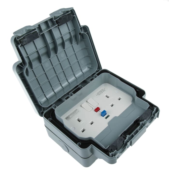 Embase différentielle MK Electric, 13A 2 embase(s) IP66