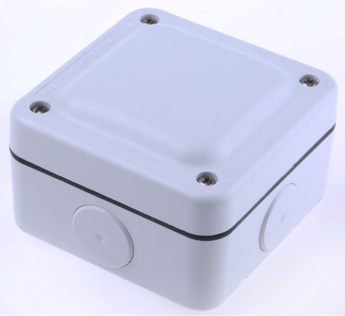 MK Electric Masterseal plus Series White Junction Box, IP66, 4 Terminals, 95 x 95 x 65mm