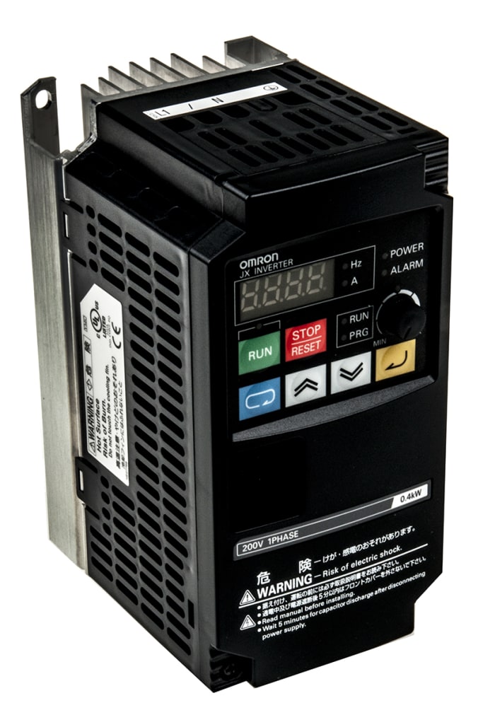 3G3JX-AB004-EF Omron | Variador de frecuencia Omron serie JX, 0.4 kW ...