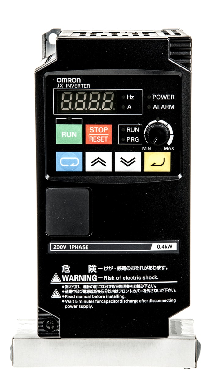 3G3JX-AB004-EF Omron | Variador de frecuencia Omron serie JX, 0.4 kW ...