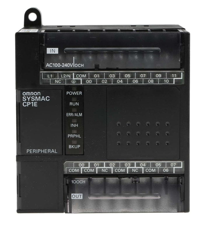 Omron CP1E PLC Sistemi, USB Haberleşmeli, 8 kB Kapasiteli, 20 I/O Portlu, Röle Çıkışlı