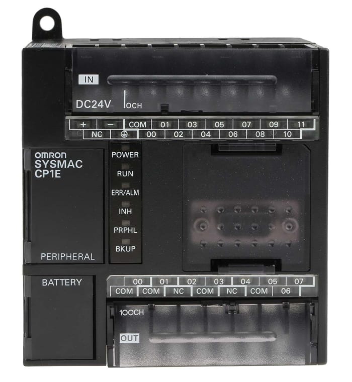 Omron CP1E PLC Sistemi, USB Haberleşmeli, 32 kB Kapasiteli, 20 I/O Portlu, Röle Çıkışlı