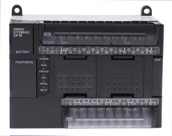 Omron CP1E Series PLC CPU for Use with CP1E Series, Transistor Output, 18-Input, Pulse Input