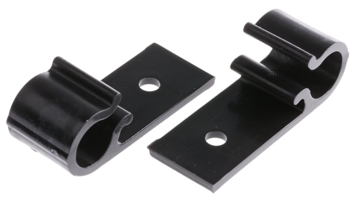 Clip serre-câbles HellermannTyton, Ø maximum 10mm, en Polyacétal, type Clip en D