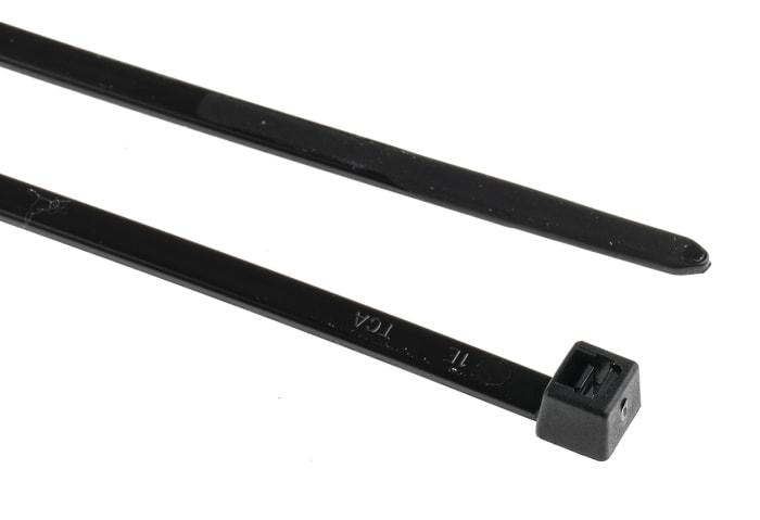 Serre-câble HellermannTyton T50LL, 445mm x 4.6 mm, Noir, en Polyamide 6.6 (PA66), x 100
