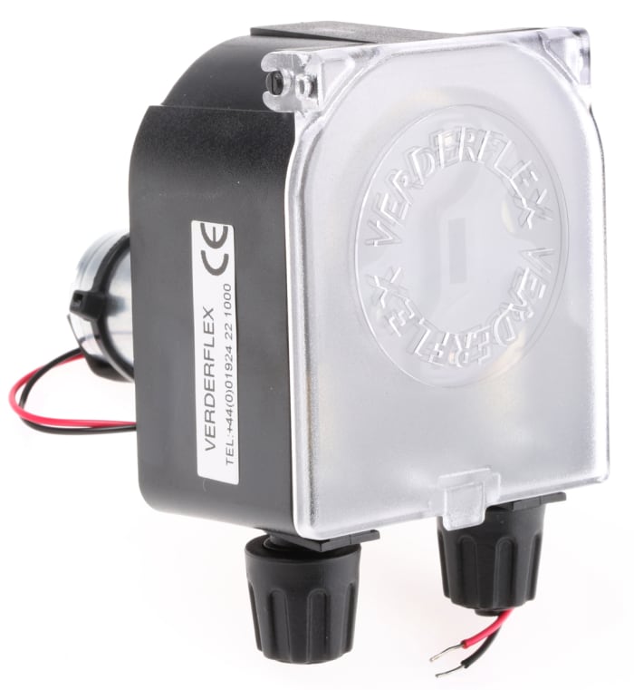 Verderflex Peristaltik Elektrikli Pompa, 0,03L/dk, 1 bar, ABS, PC, R2550 Serisi, 12 V dc