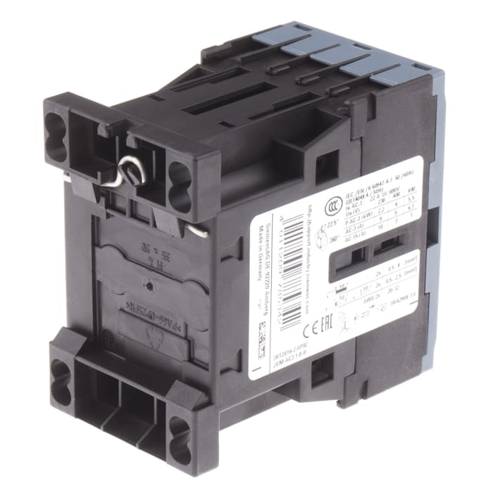 3RT2016-2AP02 Siemens | Siemens 3RT2 Contactor, 230V ac Coil, 3-Pole, 9 ...