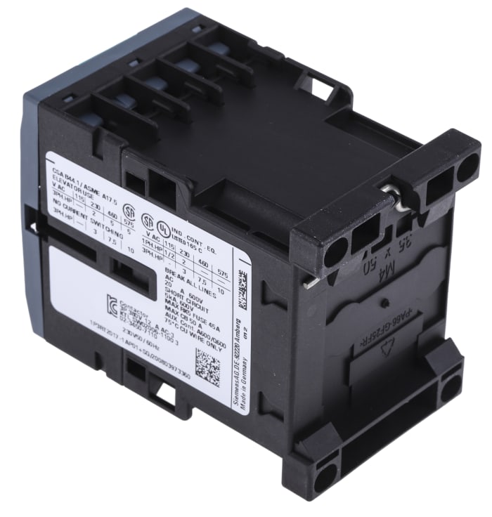 3RT2017-1AP01 Siemens | Contactor Siemens SIRIUS 3RT2 de 3 polos, 3 NA ...