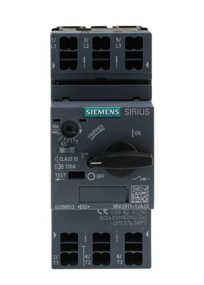 Siemens 7 → 10 A SIRIUS 3RV Motor Protection Circuit Breaker