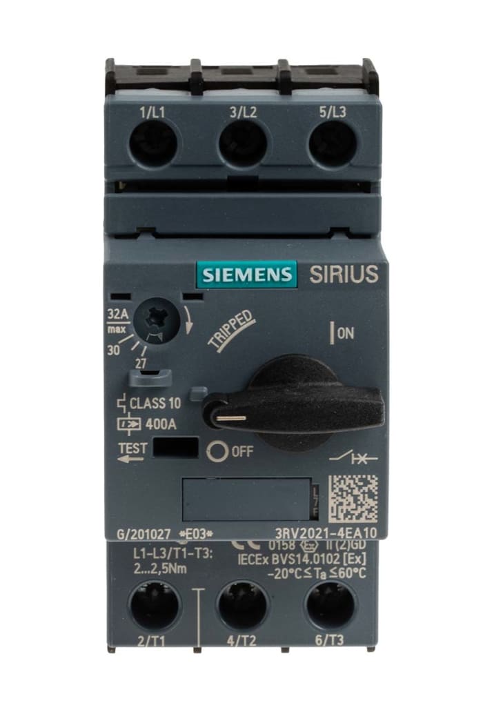 Siemens 3RV2021-4EA10 Прерыватель цепи для защиты двигателя