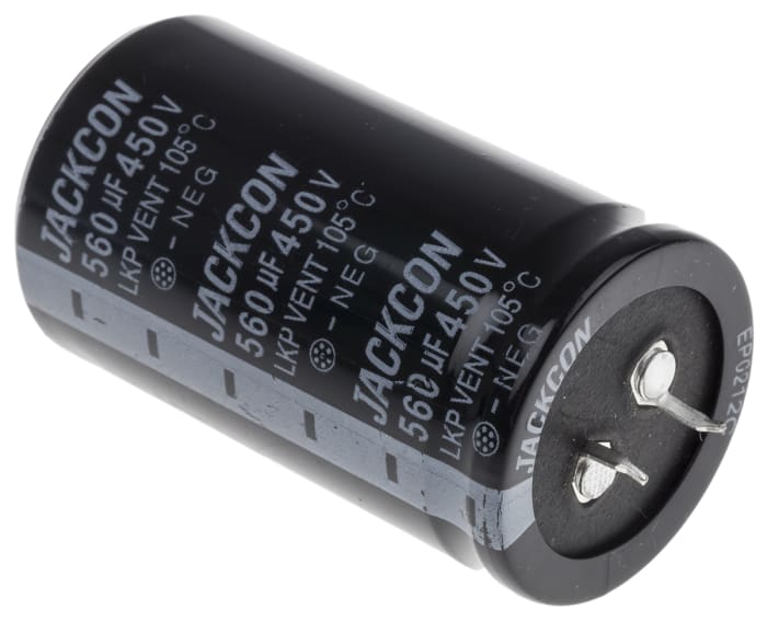 RS PRO 560μF Aluminium Electrolytic Capacitor 450V dc, Snap-In