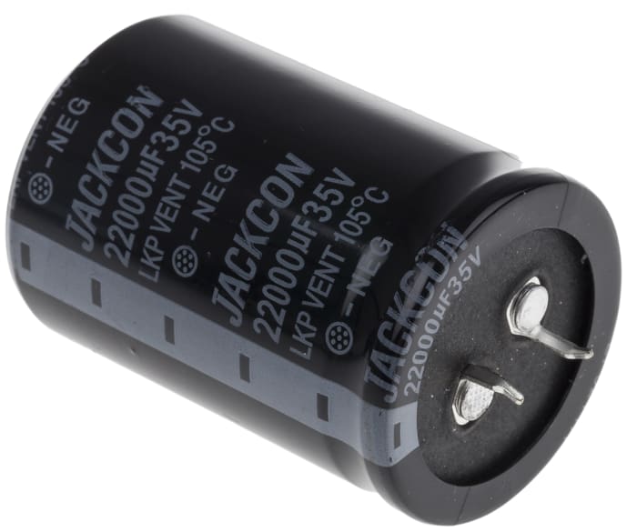 RS PRO 6800μF Aluminium Electrolytic Capacitor 35V dc, Snap-In