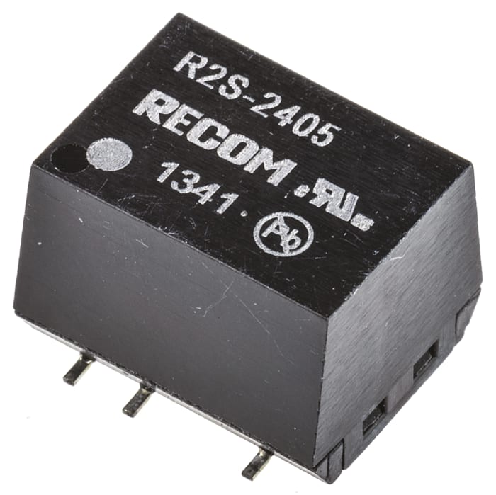 Recom R2S DC-DC Converter, 5V dc/ 400mA Output, 21.6 → 26.4 V dc Input, 2W, Surface Mount, +100°C Max Temp -40°C