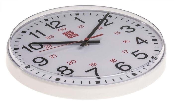 Rs 6201 Rs Pro 30cm 24 Hour Quartz Wall Clock 706 4786 Rs Components
