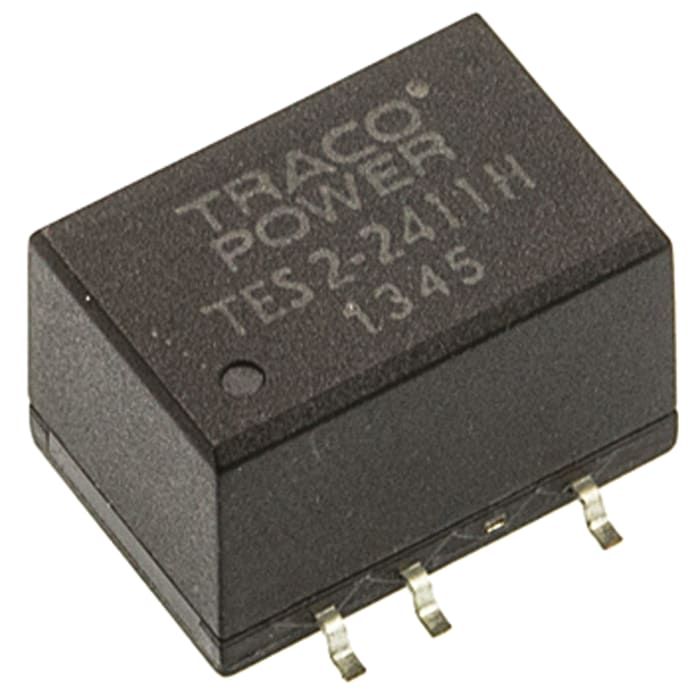 TRACOPOWER TES 2H DC-DC Converter, 5V dc/ 400mA Output, 21.6 → 26.4 V dc Input, 2W, Surface Mount, +85°C Max