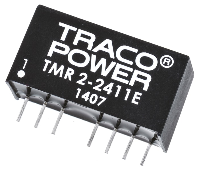 TRACOPOWER TMR 2E DC-DC Converter, 5V dc/ 400mA Output, 18 → 36 V dc Input, 2W, Through Hole, +85°C Max Temp