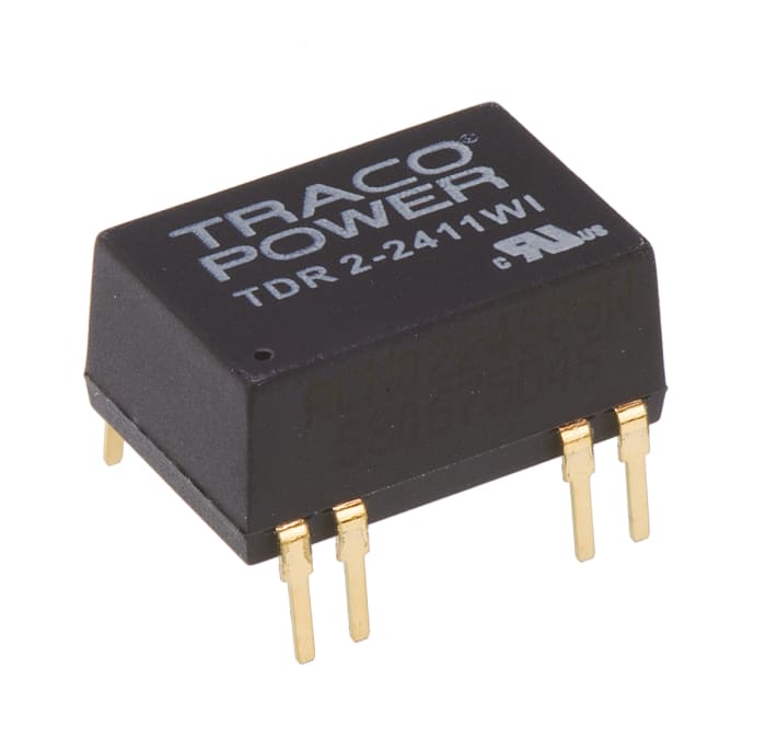TRACOPOWER TDR 2WI DC-DC Converter, 5V dc/ 400mA Output, 9 → 36 V dc Input, 2W, Through Hole, +85°C Max Temp
