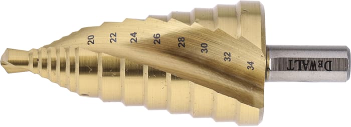 DT5031 QZ DeWALT DeWALT HSS Step Drill Bit 20mm x 34mm 706