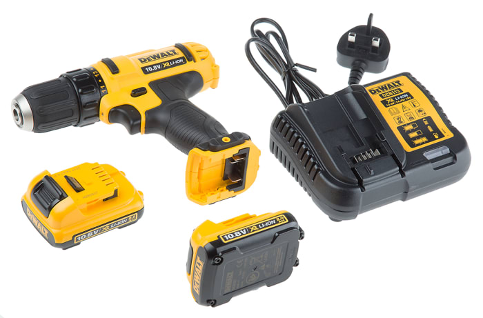 DeWALT DCD Keyless 12V Cordless Drill Driver Li Ion UK Plug
