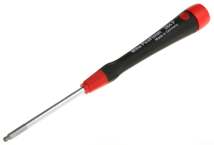 Wiha Ball End Hexagon  Screwdriver, 3 mm Tip, 60 mm Blade, 160 mm Overall