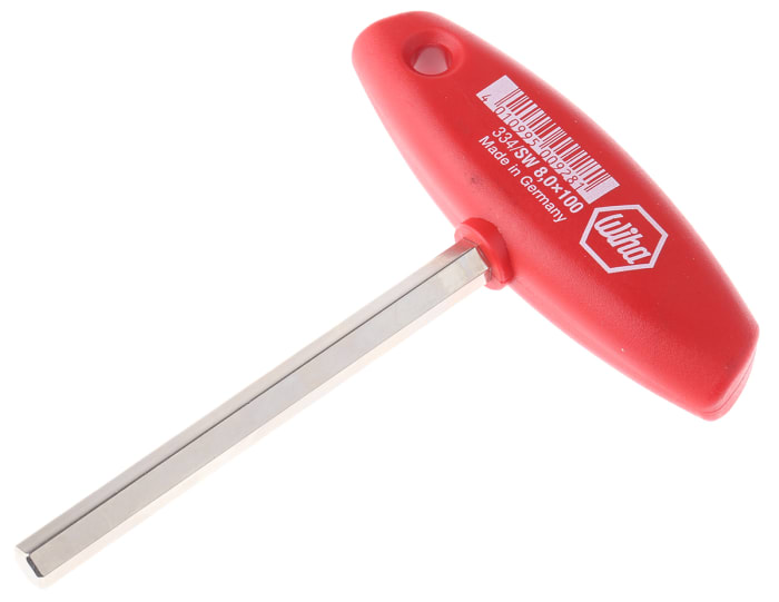Wiha T Shape Metric Hex Key, 8mm