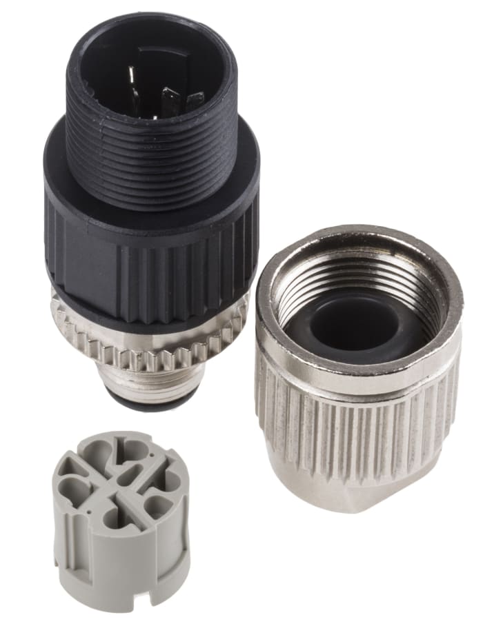 Harting Circular Connector, 5 Contacts, Cable Mount, M12 Connector, Plug, Male, IP65, IP67, Harax M12 Series